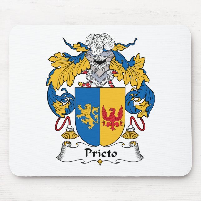 Tapis De Souris Crête de famille de Prieto (Devant)