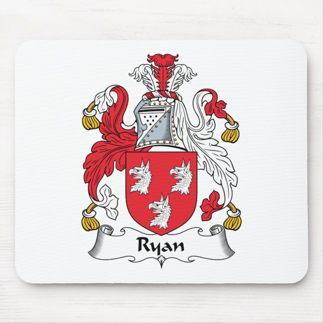 Tapis De Souris Crête de famille de Ryan (Devant)