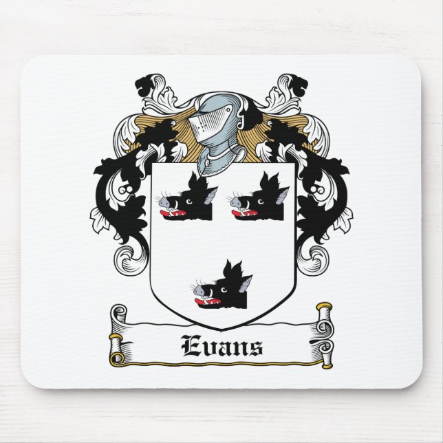 Tapis De Souris Crête de famille d'Evans (Devant)