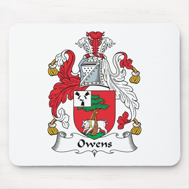 Tapis De Souris Crête de famille d'Owens (Devant)