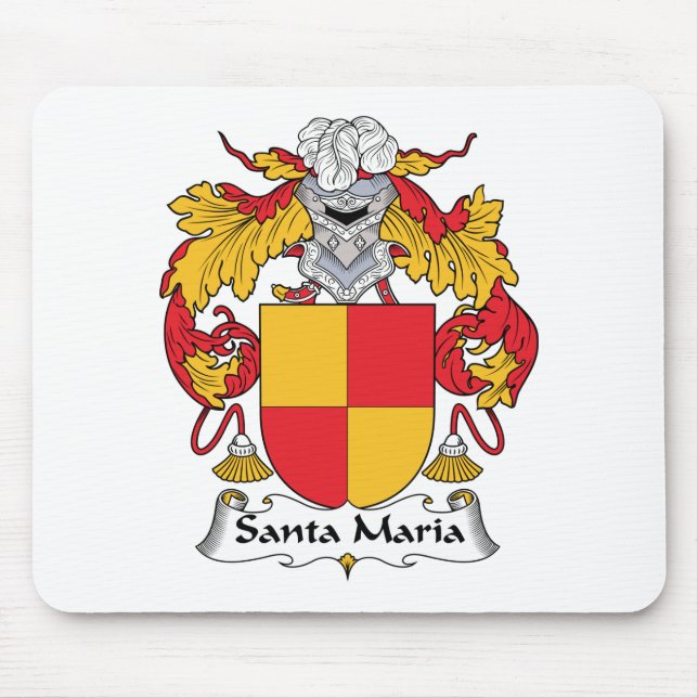 Tapis De Souris Crête de famille Santa Maria (Devant)