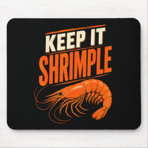 Tapis De Souris Crevettes drôles cajun fruits de mer