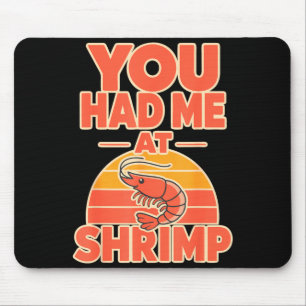 Tapis De Souris Crevettes fan cajun fruits de mer