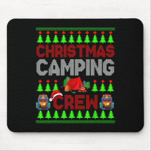 Tapis De Souris Crew Camping de Noël Chandail Père Noël Camper Cam