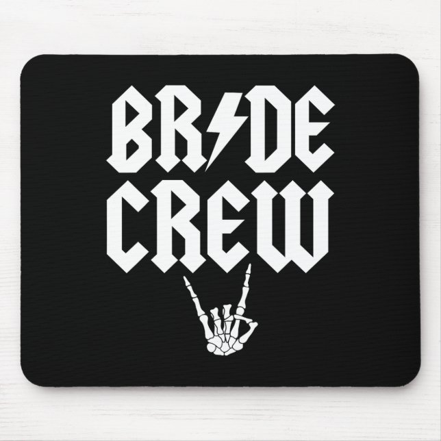 Tapis De Souris Crew Rock N Roll Gothique Halloween Par Bacheloret (Devant)