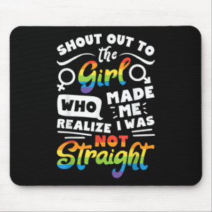 Tapis De Souris Cri à la fille Fierté lesbienne LGBT T Shirt G
