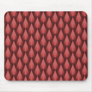 Tapis De Souris Crimson Red Dazzling Raindrops Mousepad