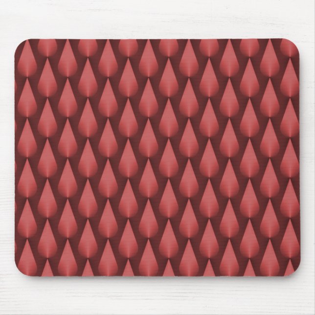 Tapis De Souris Crimson Red Dazzling Raindrops Mousepad (Devant)