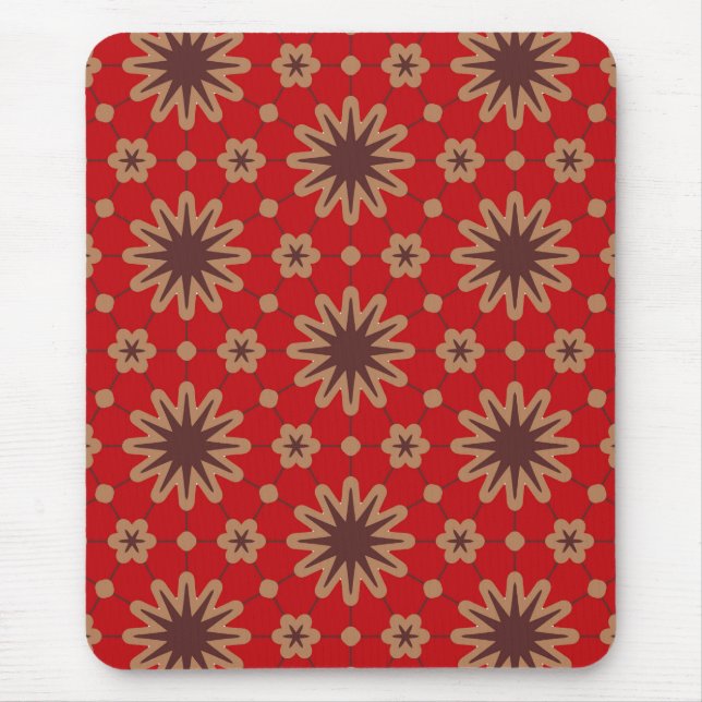 Tapis De Souris Crimson Starburst Bloom (Devant)