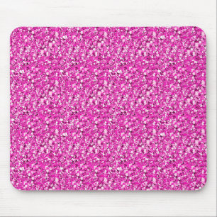 Tapis De Souris Cristal de Druzy - rose de fuchsia