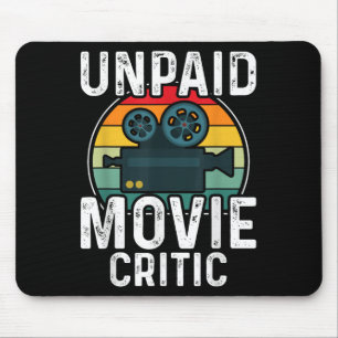 Tapis De Souris Critique de film de cinéma rétro vintage non rémun