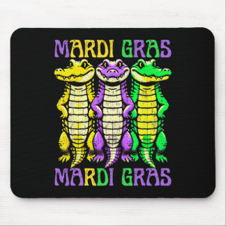 Tapis De Souris Crocodiles Aligator Louisiana Mardi Gras Carnival