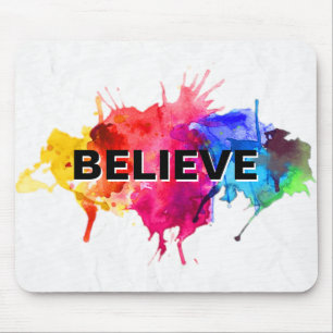 Tapis De Souris CROIRE Paint Splash Abstrait