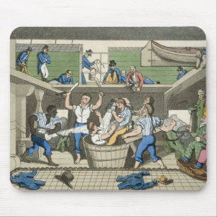 Tapis De Souris Croisement de la ligne, plat 'des aventures de J