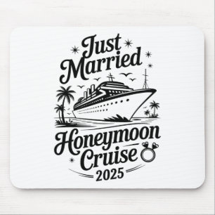 Tapis De Souris Croisière de lune de miel Cute Just Married 2025 J