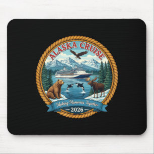 Tapis De Souris Croisière en Alaska 2026 Amis et famille correspon