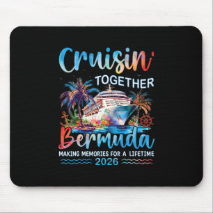 Tapis De Souris Croisière ensemble Bermudes 2026 Vacances en famil