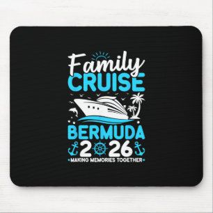 Tapis De Souris Croisière familiale 2026 Bermudes Création de souv