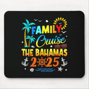 Tapis De Souris Croisière familiale aux Bahamas 2025 Été Vacances