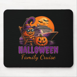 Tapis De Souris Croisière familiale Halloween en famille croisière