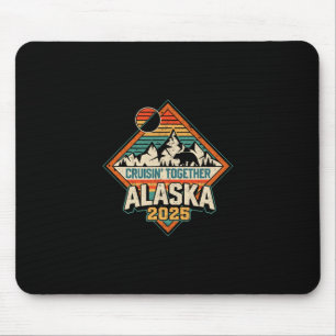 Tapis De Souris Croisière Rétro en Alaska 2025 Vacances en Croisiè