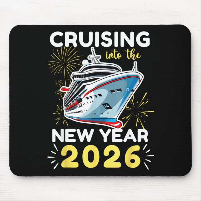 Tapis De Souris Croisière vers la nouvelle année 2026  (Devant)