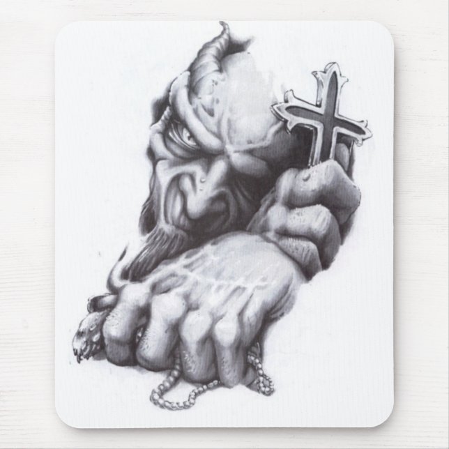 Tapis De Souris croix de démon (Devant)