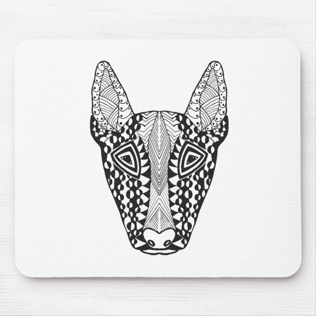 Tapis De Souris Croquis de bull-terrier (Devant)