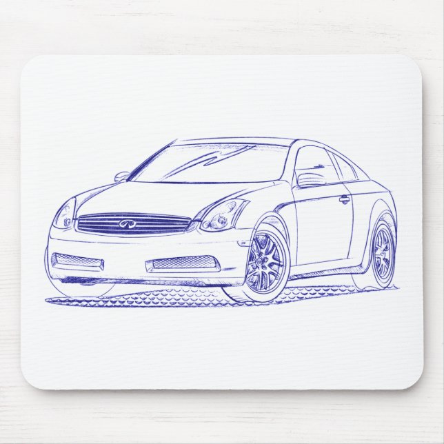 Tapis De Souris Croquis de coupé de FNI G35 (Devant)