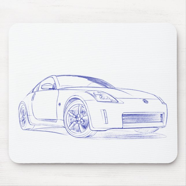 Tapis De Souris Croquis de NIS 350Z (Devant)