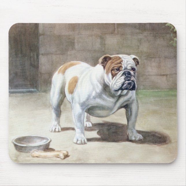 Tapis De Souris Cru Mousepad de bouledogue (Devant)