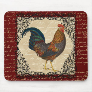 Tapis De Souris Cru rouge de coq