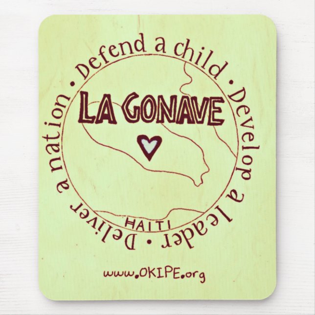 TAPIS DE SOURIS CRU VERT OKIPE MOUSEPAD (Devant)