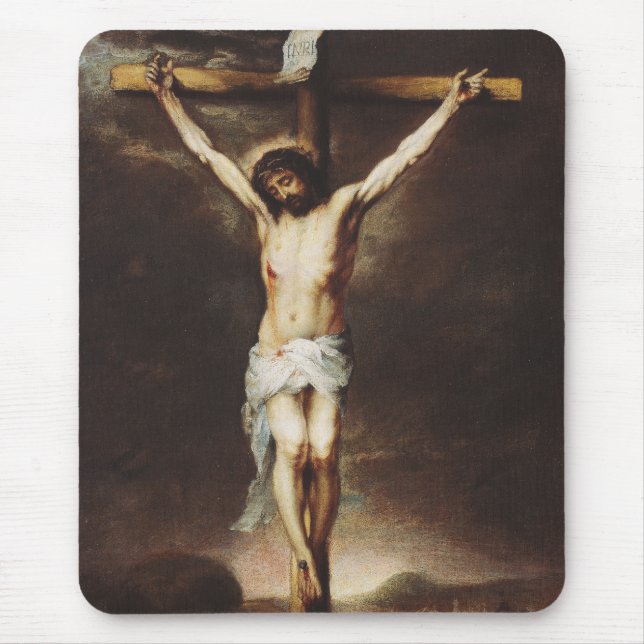 Tapis De Souris Crucifixion par Bartolome Esteban Murillo (Devant)