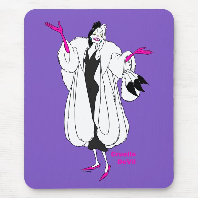 Tapis De Souris Cruella De Vil | Accessoires Magenta (Devant)