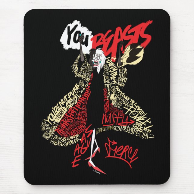 Tapis De Souris Cruella De Vil | Vous les bêtes (Devant)