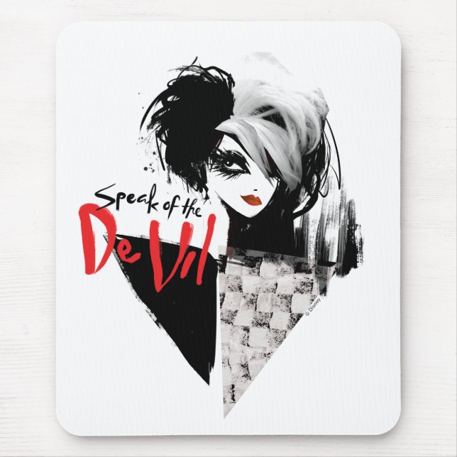 Tapis De Souris Cruella | Parle du collage De Vil Diamond (Devant)