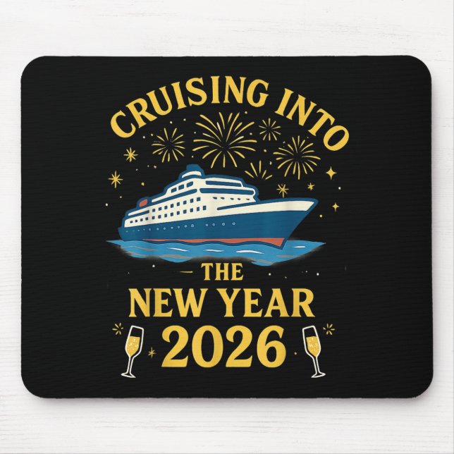 Tapis De Souris Cruising Into 2026 New Years Eve Party Favors Fami (Devant)
