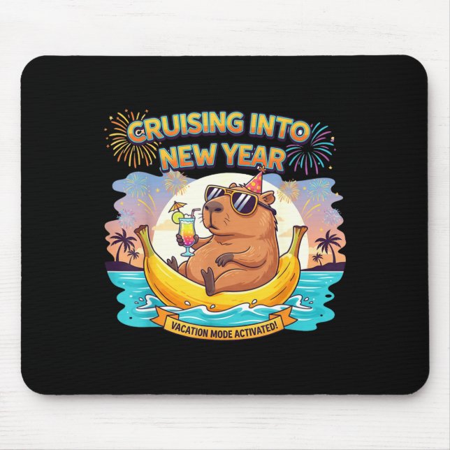 Tapis De Souris Cruising Into 2026 New Years Eve Party Matching Fa (Devant)
