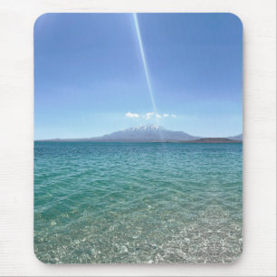 Tapis De Souris Crystal Water View Blue Sky Beach Vibe Paisible