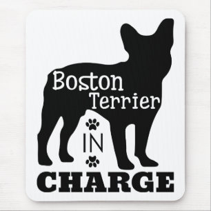 Tapis De Souris Cube Boston Terrier Lover Puppy Dog Mom Fur Mama