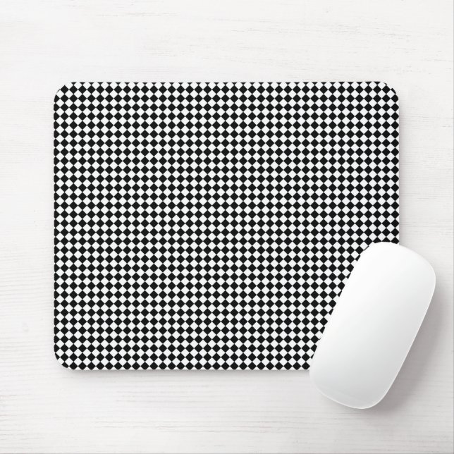Tapis De Souris Cubes Abstraits noir et blanc rayé (Avec souris)