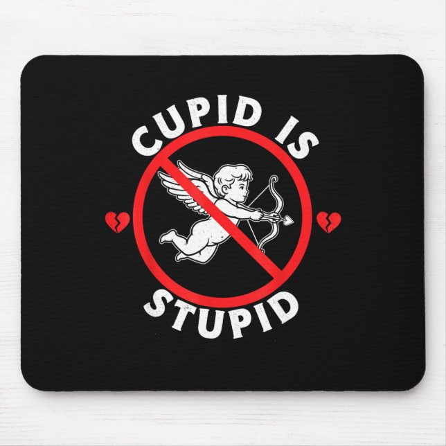 Tapis De Souris Cud Is Stud Hate Valentines Anti Valentine Stud Cu (Devant)