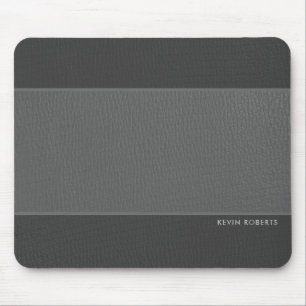 Tapis De Souris Cuir Faux gris foncé et clair