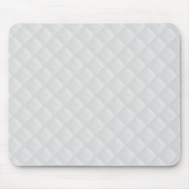 Tapis De Souris Cuir piqué par blanc (Devant)