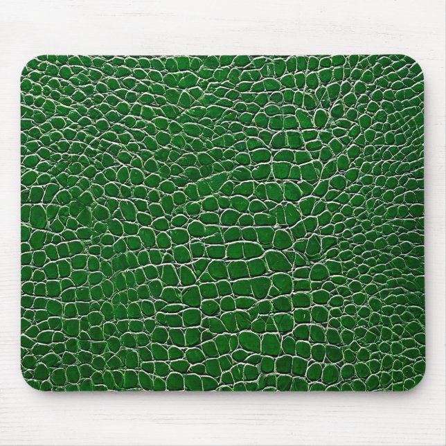 Tapis De Souris 💚 Cuir Vert Bureau Calme Moderne 💚 (Devant)