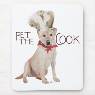 Tapis De Souris Cuisinier Labrador Retriever Jaune