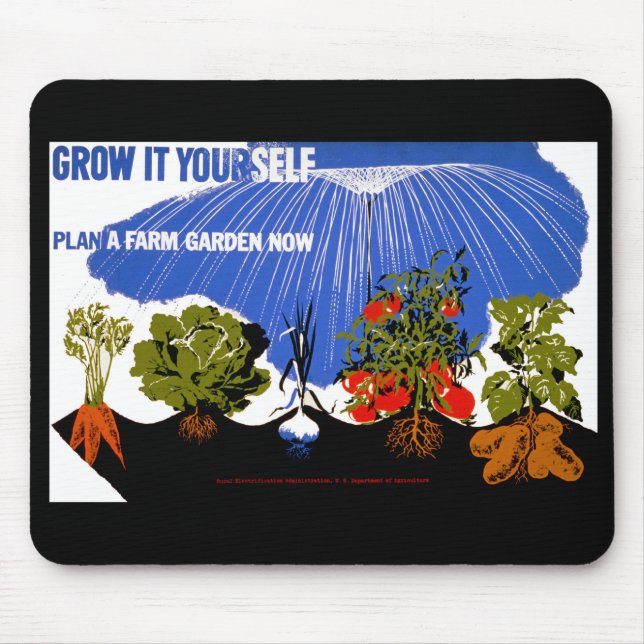 Tapis De Souris Cultiver soi-même ~ Plante un jardin agricole main (Devant)