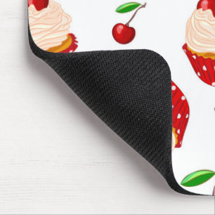 Tapis De Souris Cupcake avec cerises Motif