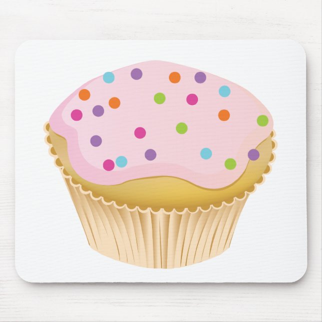 Tapis De Souris Cupcake rose (Devant)